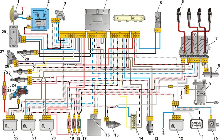 Инструкция Электропроводка Ваз 21099