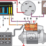 Общая схема электрооборудования ГАЗ 21