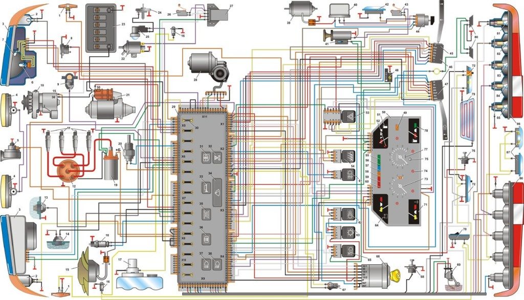 Схема электроснабжения москвич 412