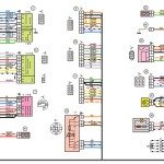 Схема электрических соединений жгута проводов панели приборов Лада 21054