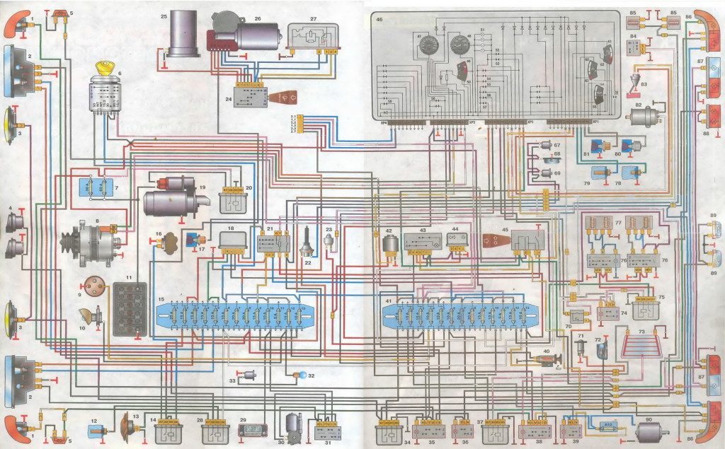 Схема проводки газ 3110 с 402 двигателем