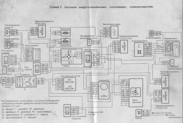 Схема электропроводки КАМАЗ 6520: внутрисалонная конфигурация, позаимствованная с бортовых моделей