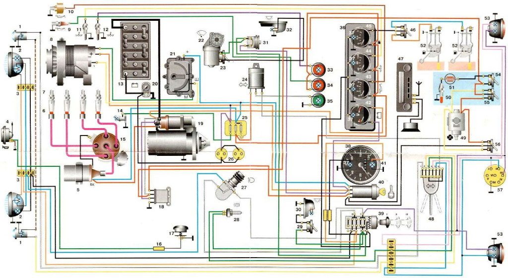 Схема электропроводки уаз 452