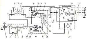 Схема электропроводки газ 3307 бензин