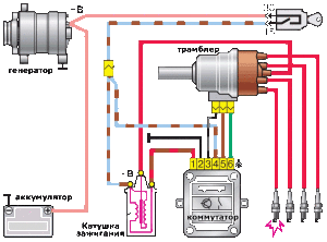 Схема проводки ваз 21213